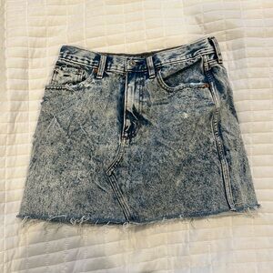Abercrombie & Fitch Acid Wash Denim Skirt